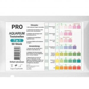 50x 7in1 Acquario strisce per test, test rapido, GH pesce di stagno di acqua valori di pH B