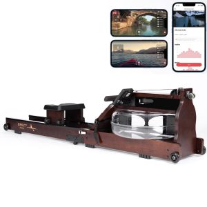 Vogatore con resistenza all'acqua, realizzato in vero legno (pieghevole) con un Design elegante e interfaccia Bluetooth con Display LCD