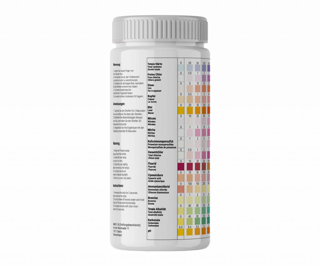 Wasserteststreifen 10cm - Pool & Trinkwasser Test Für PH Wert Und Wasserqualität