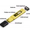 1x pH Messgerät für Wasser, Aquarium, Teich, Pool, Digital, 0.00-14.00 pH-Meter Messer mit Buffer/Kalibrierung – Bild 2
