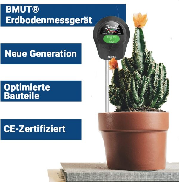 3in1 Bodentester, Boden-Feuchtigkeitsmessgerät, pH-Wert, Licht, ERD-Feuchtigkeitsmesser, Bodenmessgerät für Garten Zimmerpflanzen und Landwirtschaft - Image 2