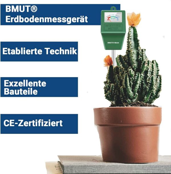 3x Feuchtigkeitsmessgerät für Erde & Pflanzen, Boden-Feuchtigkeitsmesser, Bodenmessgerät für Garten Zimmerpflanzen und Landwirtschaft - immagine 2
