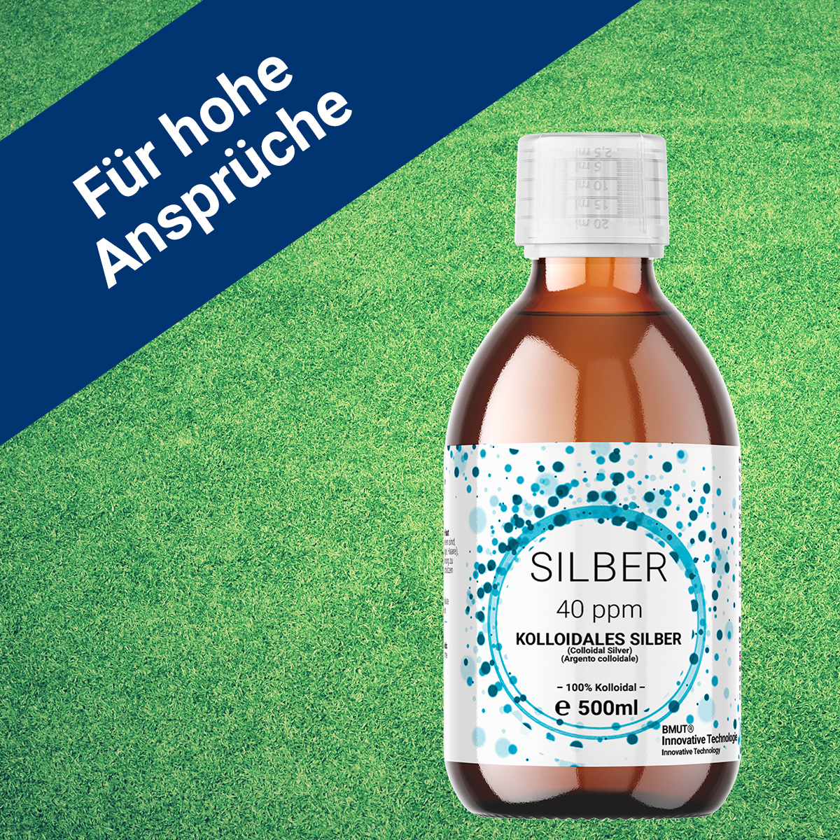 1x 500ml Kolloidales Silber (40 ppm) in Braunglasflasche mit 30ml Spray- Sprühflasche | Silberwasser | Reinstwasser | 100% Kolloidal – Bild 7