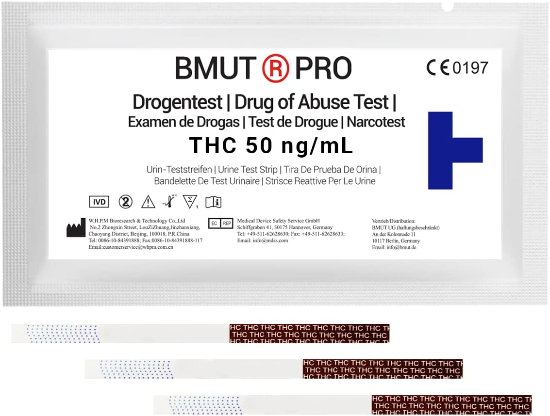 10x test rapide de drogue - test de drogue pour la marijuana cannabis THC -  test