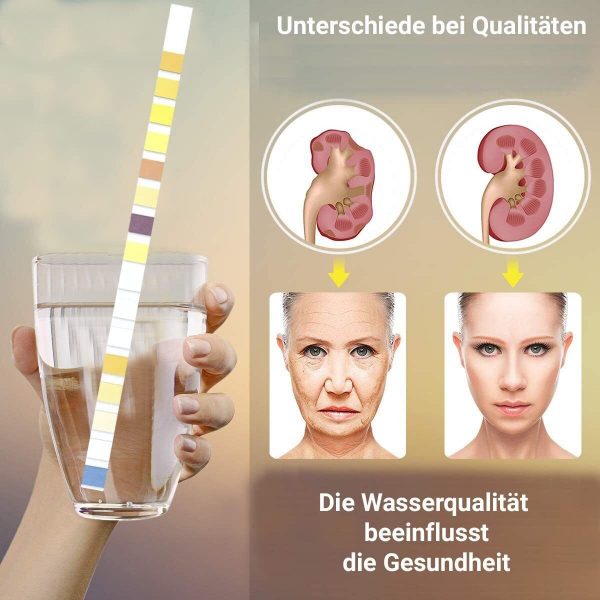 25x 16in1 Trinkwasser Teststreifen - Wassertester- für Leitungswasser Wasserqualität Analyse Gesamthärte Blei Kupfer Nitrat - immagine 4