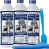 3x500ml (1,5 Liter) Backofenreiniger extra stark | mit Pinsel + Mikrofasertuch XXL | Gel Paste | Grillreiniger | gegen Eingebranntes & Verkrustungen | selbstarbeitend
