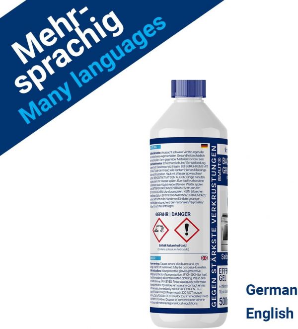 3x500ml (1,5 Liter) Backofenreiniger extra stark | mit Pinsel + Mikrofasertuch XXL | Gel Paste | Grillreiniger | gegen Eingebranntes & Verkrustungen | selbstarbeitend - Image 7