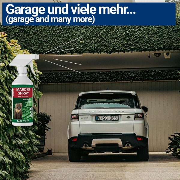 BMUT 500ml Marderspray für Auto, Dachboden & Garage, Sofort & Langfristig, Marderschreck & Marderabwehr - immagine 5