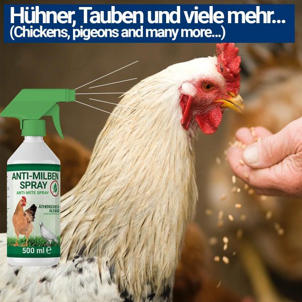 500ml Milbenspray Hühner, Geflügel & Vögel - Sofort & Langfristig gegen Milben & Parasiten, Akut & Vorbeugung – Bild 7