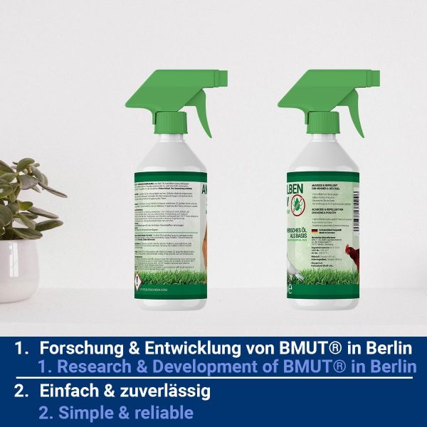 500ml Milbenspray Hühner, Geflügel & Vögel - Sofort & Langfristig gegen Milben & Parasiten, Akut & Vorbeugung – Bild 6
