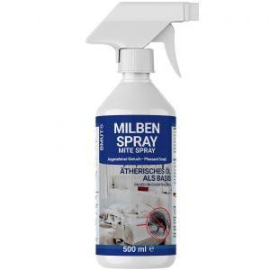 500ml Milbenspray für Matratzen | 100% giftfrei | Bettwäsche | Polster | Textil | Hausstaubmilben Spray | bei Allergie