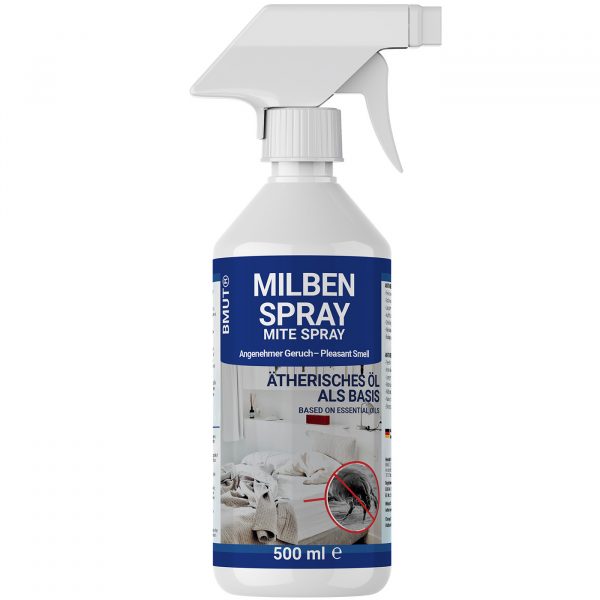 500ml Milbenspray für Matratzen | 100% giftfrei | Bettwäsche | Polster | Textil | Hausstaubmilben Spray | bei Allergie
