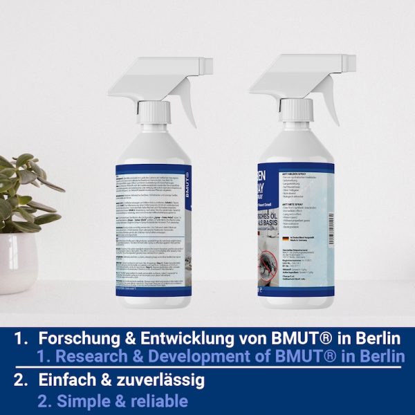 500ml Milbenspray für Matratzen | 100% giftfrei | Bettwäsche | Polster | Textil | Hausstaubmilben Spray | bei Allergie - immagine 7