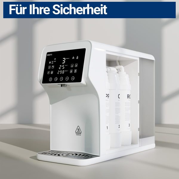 BMUT Osmoseanlage (RO) Auftischfilter (mobil) | mit Temperaturstufen (bis ~100°C) & TDS |  kein Wasseranschluss nötig | kalkfreies Trinkwasser – Wasserspender – Heißwasser - immagine 4